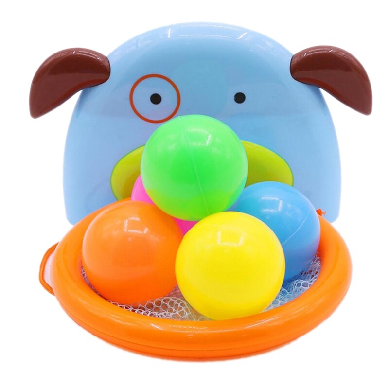 Barn bad dabbling leksak basketkorg stativ sport basket för baby shower - en ocean ball: Default Title