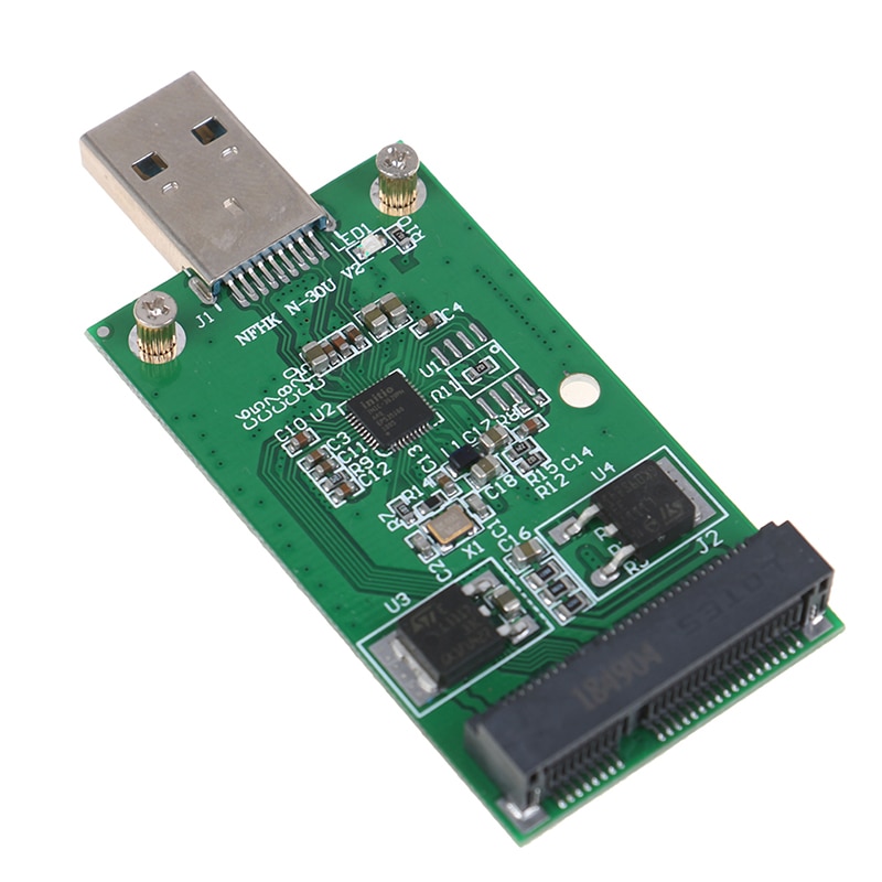 USB 3.0 to PCIE mSATA External SSD PCBA Conveter Adapter Card mSATA SSD to USB 3.0 Adapter MSATA TO USB 3.0 Computer Accessories
