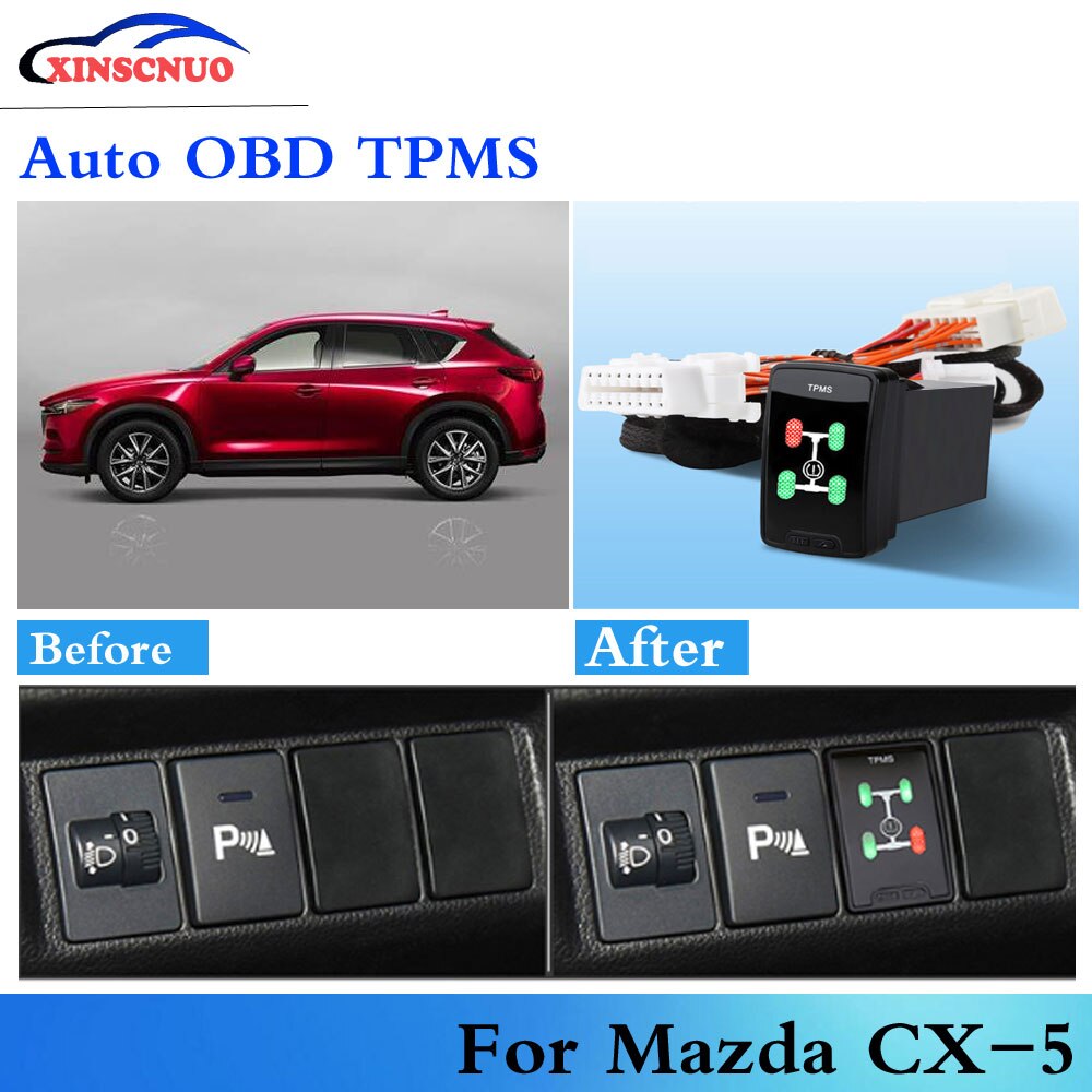 Car OBD TPMS Tire pressure sensor For Mazda CX-5 auto security alarm system car modification