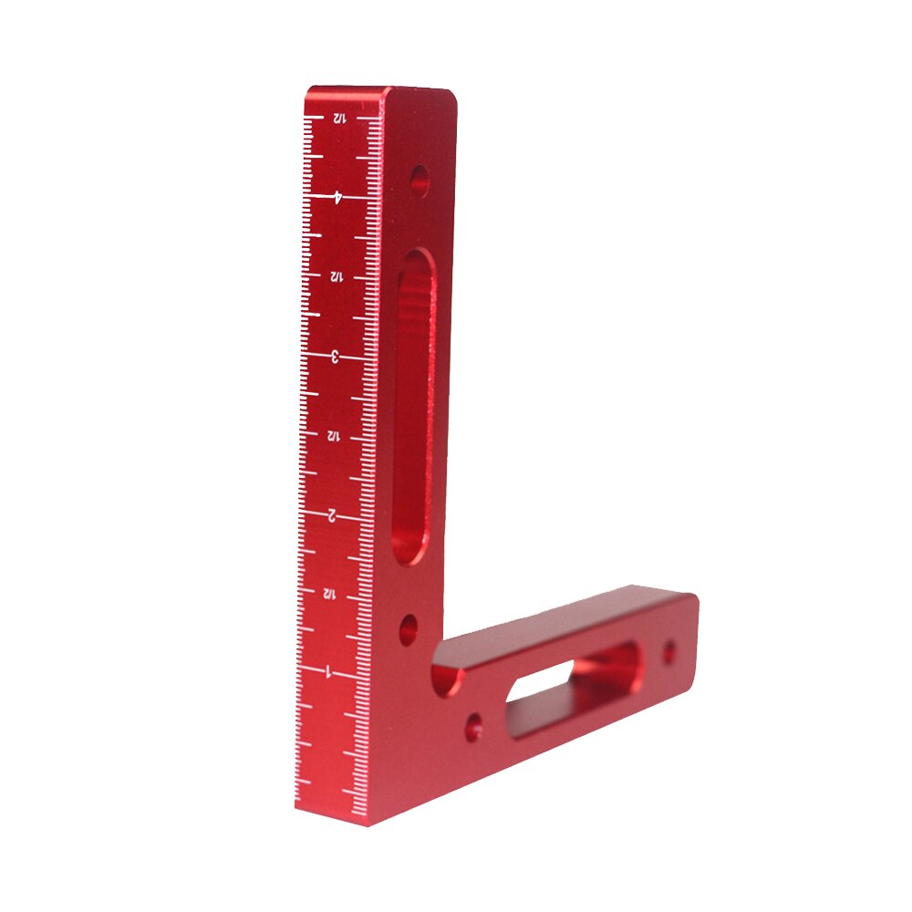 90 Degree Precise Clamping Square with Metric and Inch Scales Woodworking Machinist Square Positioning Angle Positioning Ruler
