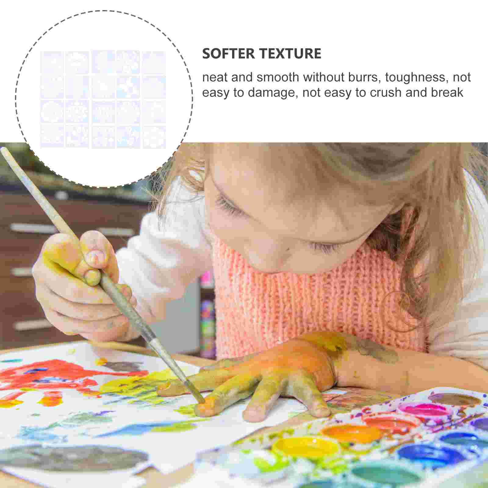 20 Sheets Flower Pattern Stencils Templates DIY Craft Embellishment Template