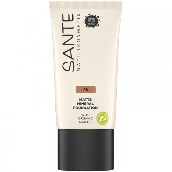 Sante - Fond de Teint Liquide Effet Mat 30ml - 06 Warm Caramel