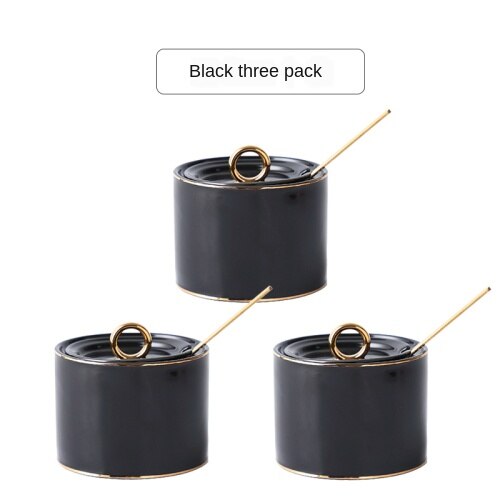 Seasoning box ceramic seasoning jar seasoning can kitchen using Nordic seasoning combination set seasoning bottle salt cans.: Purple