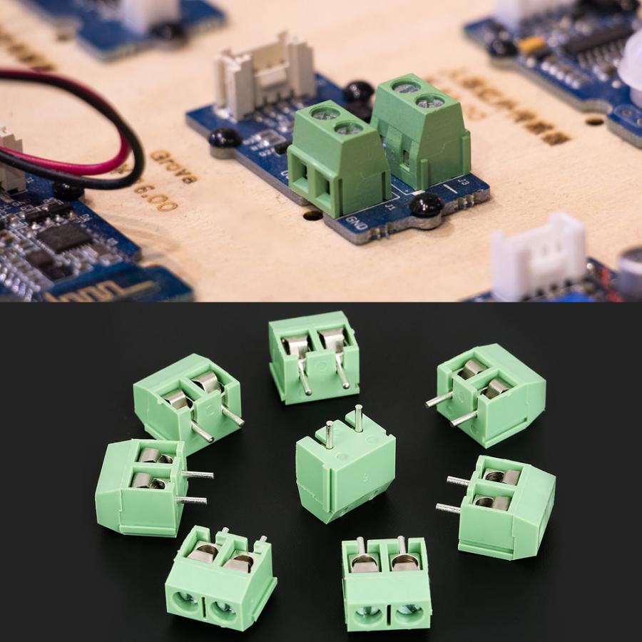 terminal blocks connector 50pcs/set 2 Pin 5mm Pitch Green PCB Universal Screw Terminal Block Connector terminals for battery