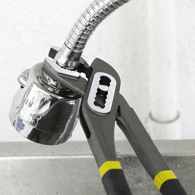 8" 10" 12" water pump pliers quick release plumbing pliers straight chin groove joint tool