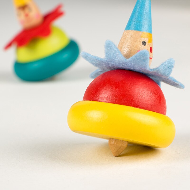 kid&#39;s speelgoed 1 stks Houten Kleurrijke Tol houten Speelgoed Kinderen roterende speelgoed Hout Gyro kinderen Party