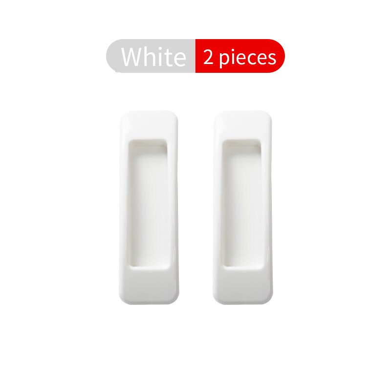 Lijm Extra Handgreep 2Pcs Glas Raam Schuifdeur Sterk En Naadloze Voor Huishoudelijke Koelkast Kast Zuig Handvat: White square