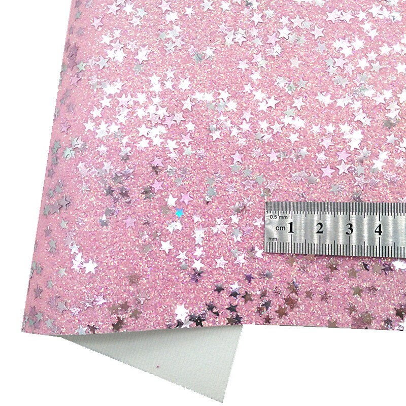 Pink Chunky Glitter Leather Leopard Velvet Fabric Pink Mirror Patent Synthetic Leather Vinyl Fabric For Bows DIY 21x29CM Q737: 13