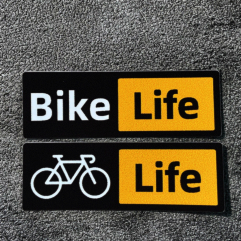1PC Bike Life Fietsframe Stickers Waterdicht MTB Fietsstuur Vork Bovenbuis Duurzaam Vinyl Decals Decor Fietsen Accessoires