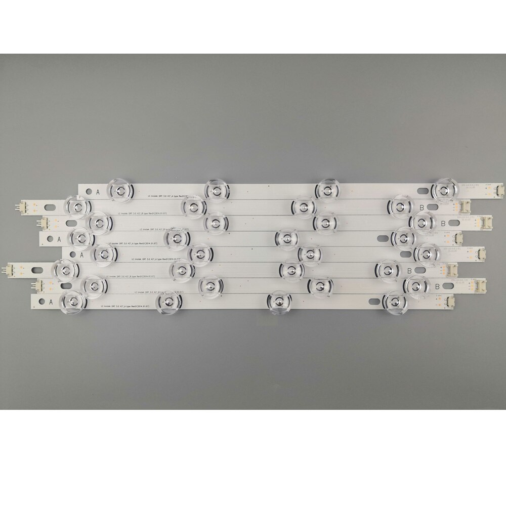 Led stripe for  lg 42 lb 5800 42 lb 5700 42 lf 5610 42 lb 550v innotek drt 3.0 42 a/b 6916l-1709b 6916l-1710b 1709a 1710a