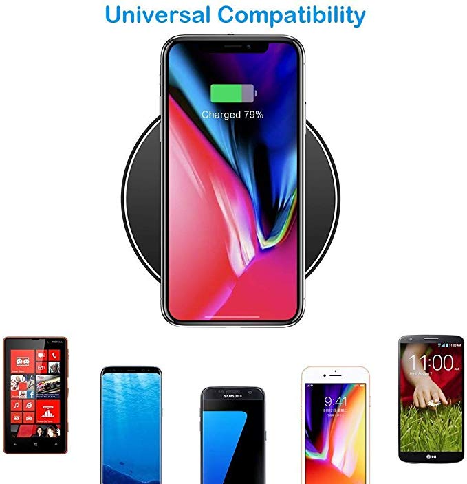 10W Max Snelle Draadloze Oplader Voor Samsung Galaxy S10 S9/S9 + S8 Note 9 Usb Qi Opladen pad Voor Iphone 11 Pro Xs Max Xr X 8 Plus