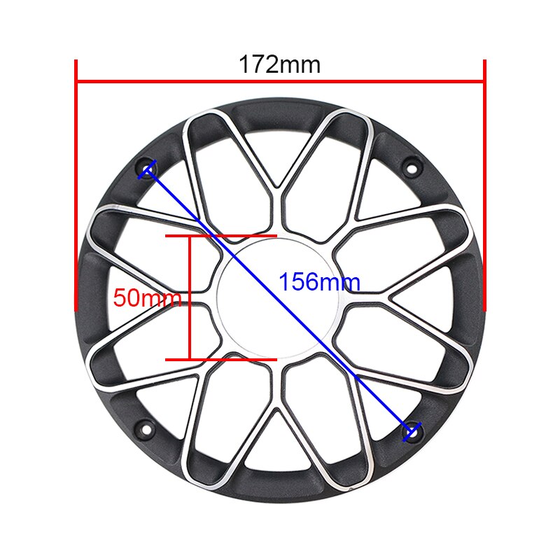 GHXAMP 6 inch 6.5 inch SubWoofer Car Speaker Grill Mesh Enclosure Aluminum Woofer Net Speaker Metal protective Cover Diy 1 Pairs