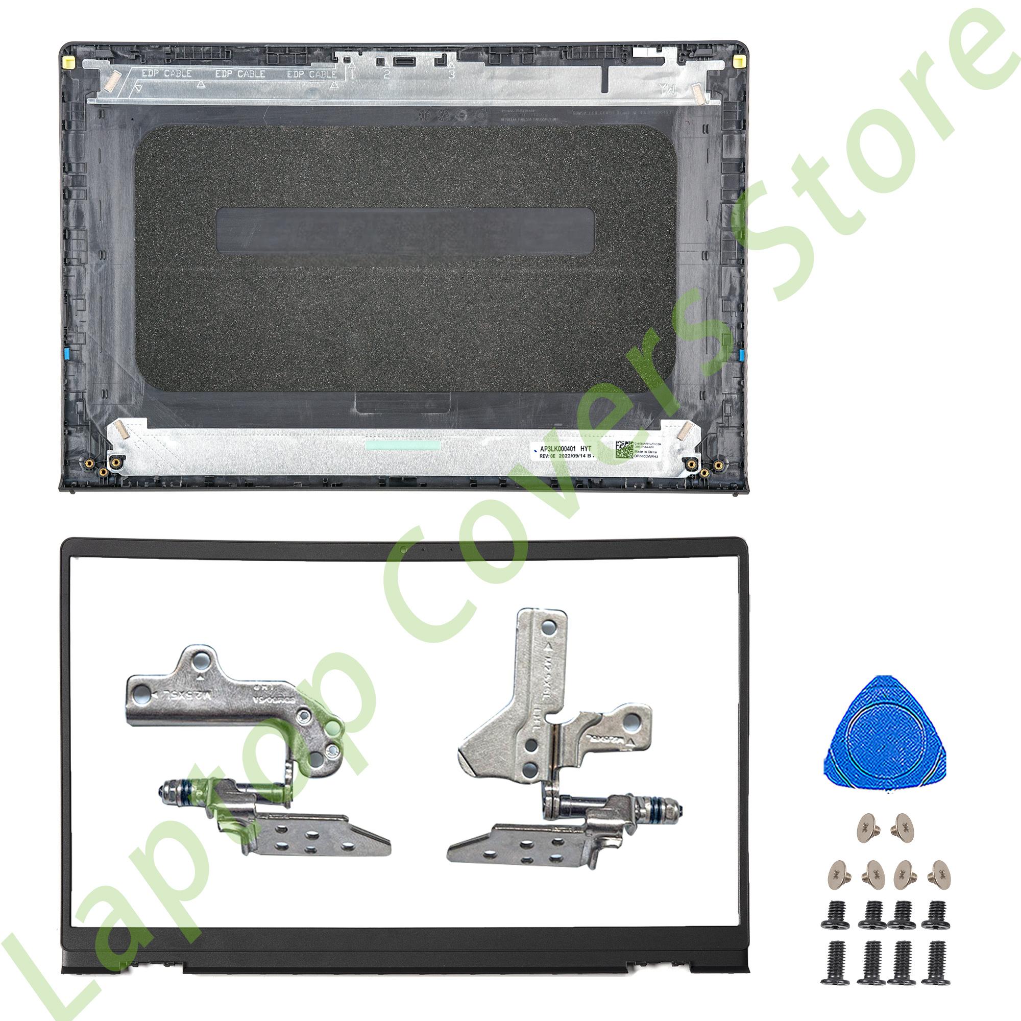 couvercle arrière/lunette/charnières LCD pour Vostro 15 3510 3511 3515 3520 3525 V3510 pièces en plastique repose-paume boîtier inférieur 15.6 pouces: Black