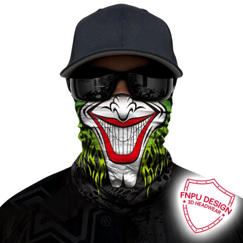 3D Printing Cycling Face Masks Wicking Headwear Sports Bike Bicycle Riding Hat Head Scarf Cycling Full Face Mask: A6