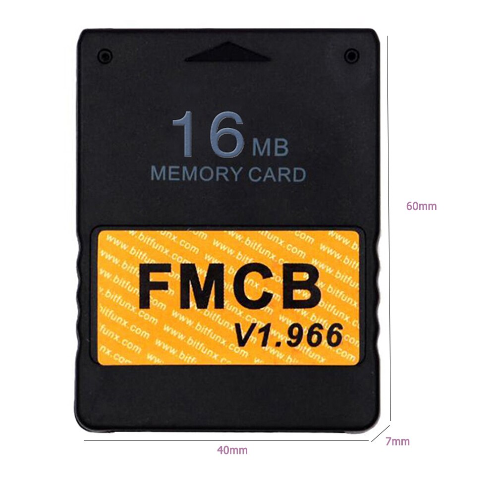 Memory Card Free McBoot v1.966 8MB/16MB/32MB/64MB Consolas Extended Card for Sony PS2 Playstation FMCB Game Saver: 16MB