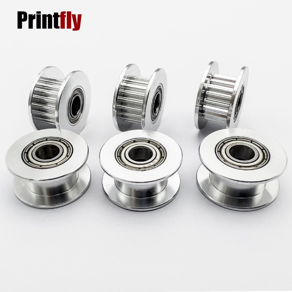 Printfly-piezas de impresora 3D, polea de sincronización GT2, engranaje de 3/4/5/6MM, 20 dientes, síncrono, para correa de distribución GT2