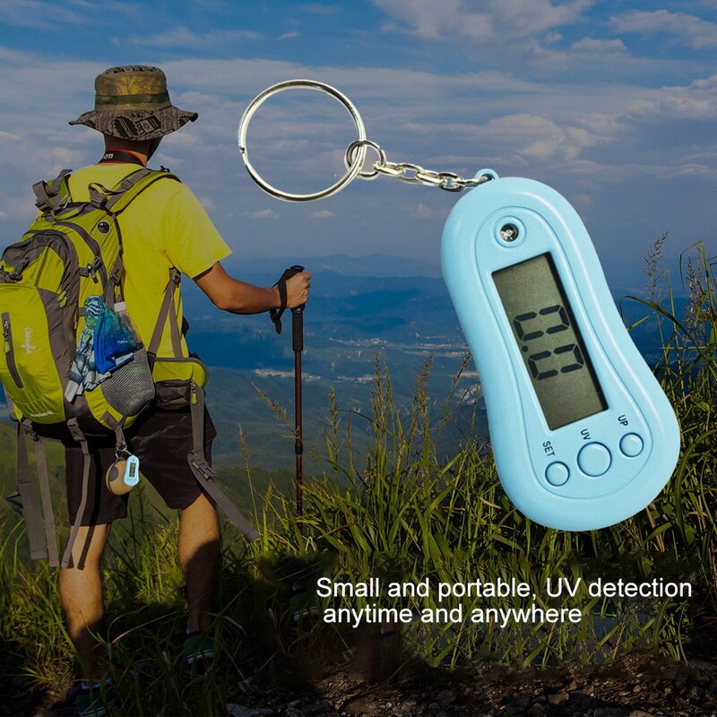 Mini détecteur UV bleu matériel portatif d'abs avec le porte-clés sans batterie 7.7*3.6*1.2CM 1 pièces