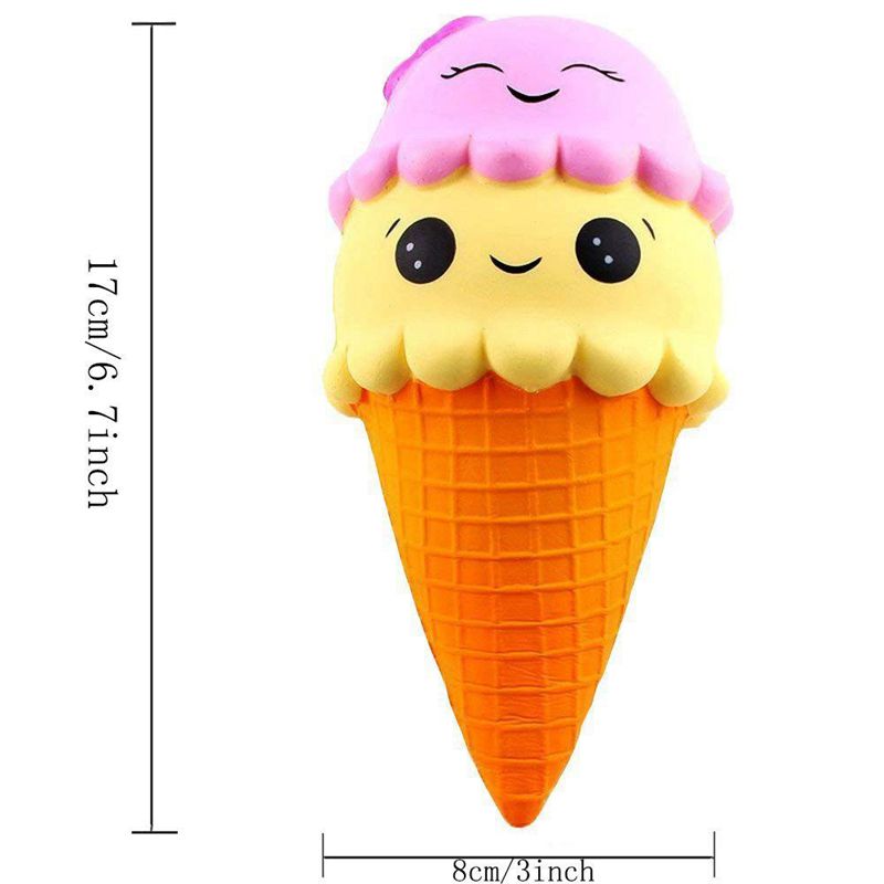 Slow Rising Jumbo Squishies Pack Squishys Girls Boys Scented Squishy Toy Squeeze Stress Reliever (Double Ice Tone + Water