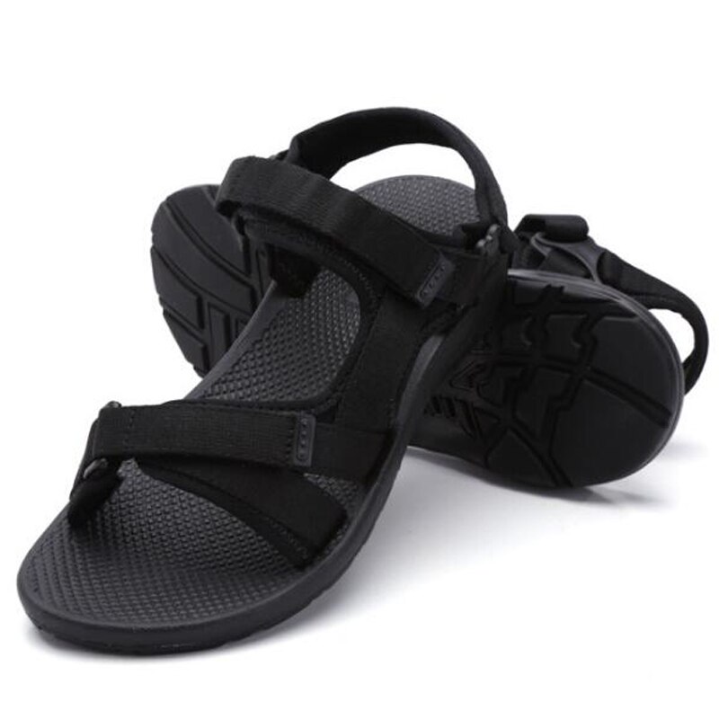Mannen Sandalen Mannen Zomer Schoenen Zwart Strand Sandalen Voor Man Plus Size 45 46