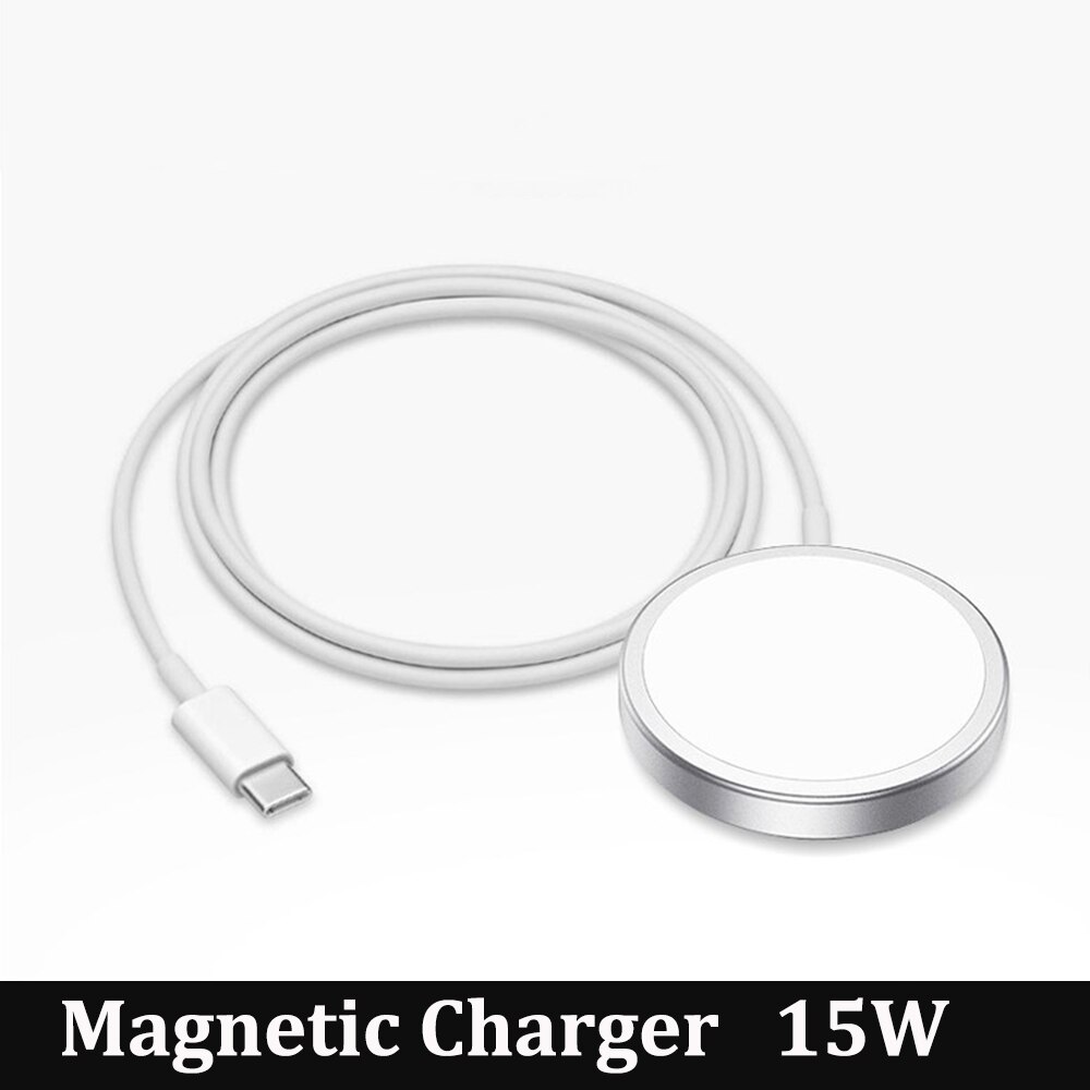 15W Fast Macsafe Mag Magnetic Wireless Charger Charging Pad for IPhone 12 13 11 Pro Max 13Mini Mac Safe Station Magnetic charger: Default Title