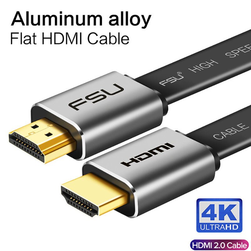 High Speed HDMI 2.1 Cable 8K/60Hz 48Gbps 3D Male to Male HDMI Cable Cord for PS4 HD TV Box Projector Cable 4K 8K HDMI Cable 2.1: 2.0 4K Flat cable / 0.5m