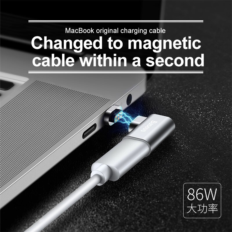 Baseus Usb Type C Kabel Naar Type-C Magnetische Adapter Voor Macbook Samsung S8 S9 Oneplus 5 5T 6 Snelle Opladen Magneet USB-C Connector