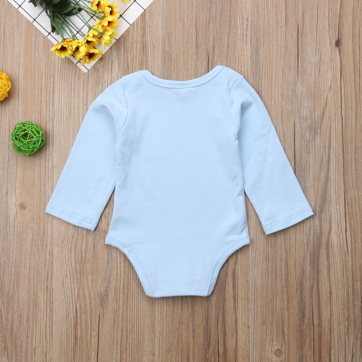 Infant Kid Baby Boy Girl Romper Letter Long Sleeve Jumpsuit Playsuit Outfit Cotton Clothes