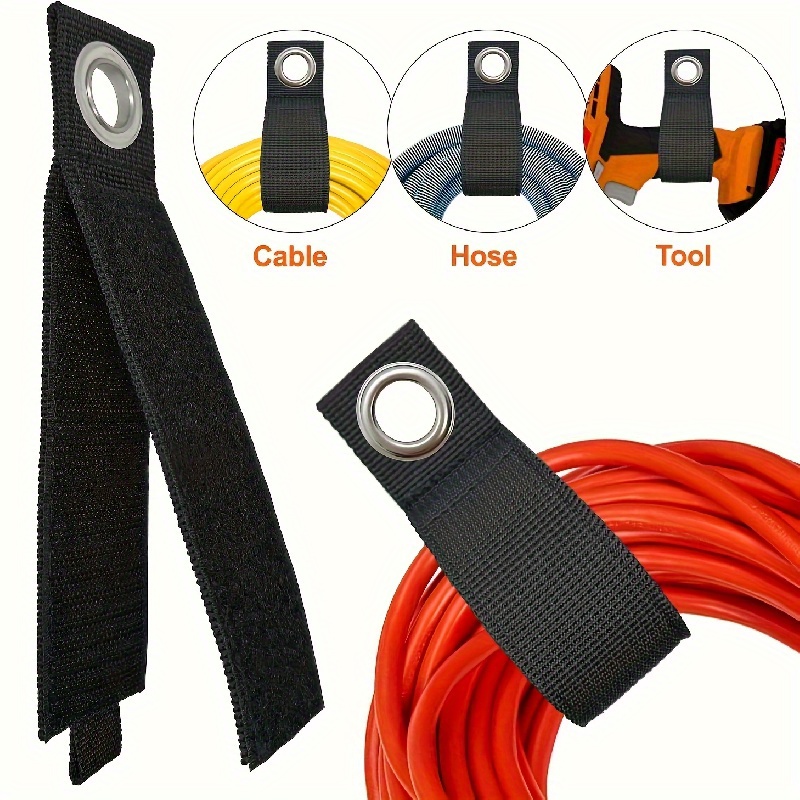 6 STKS Verlengsnoer Houder Organizer, 10 Inch Heavy Duty Bandjes Tool Organizer Perfect voor Garage Workshop Organisatie