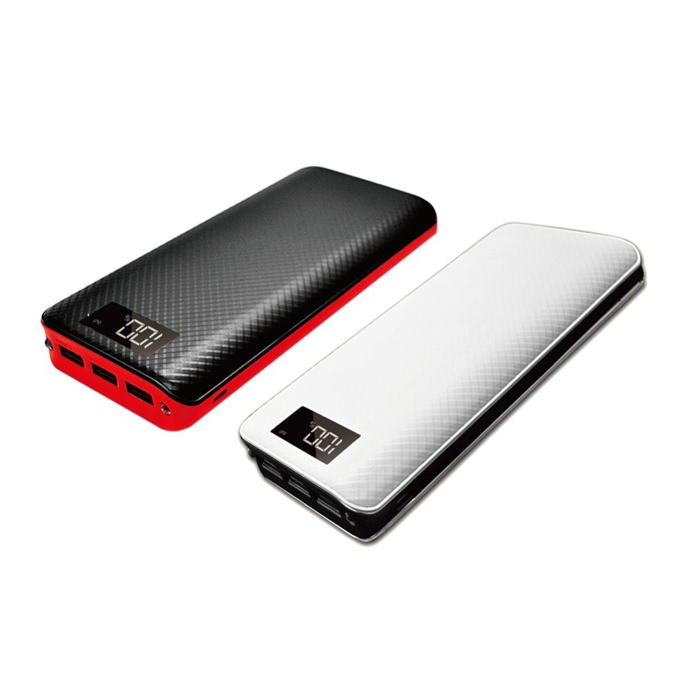 3 Porta USB FAI DA TE 18650 Batteria Caso Accumulatori e caricabatterie di riserva Borsette ah CONDOTTO LA Luce di Visualizzazione Dello Schermo LCD Powerbank scatola FAI DA TE scatola Batterie Del Telefono caricatore