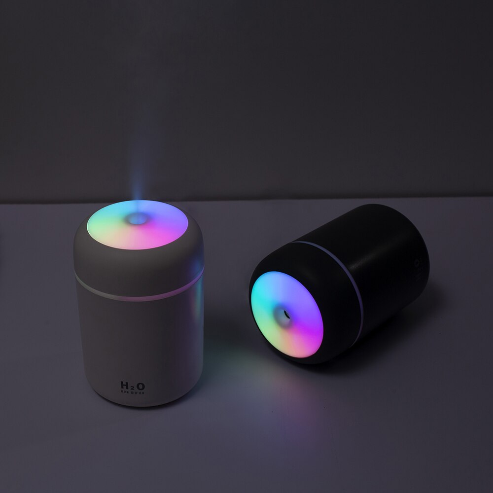 Humidificador portátil USB ultrasónico, taza colorida, difusor de Aroma, máquina de niebla, purificador de aire con luz para el coche y el hogar