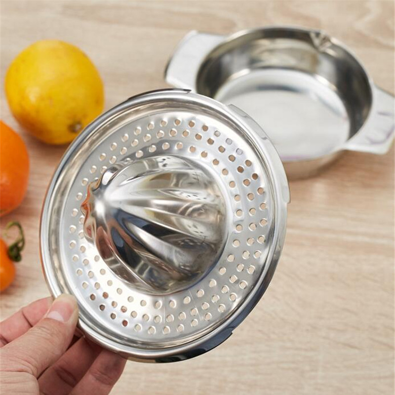 Presse-agrumes manuel en acier inoxydable, presse-fruits et citron, de bonne , avec bol, passoire 301 – 0494