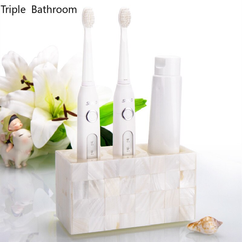 Light Luxury Shell Resin Toothbrush Holder Portable Travel Bathroom Accessories Toothbrush Toothpaste Storage Display Stand