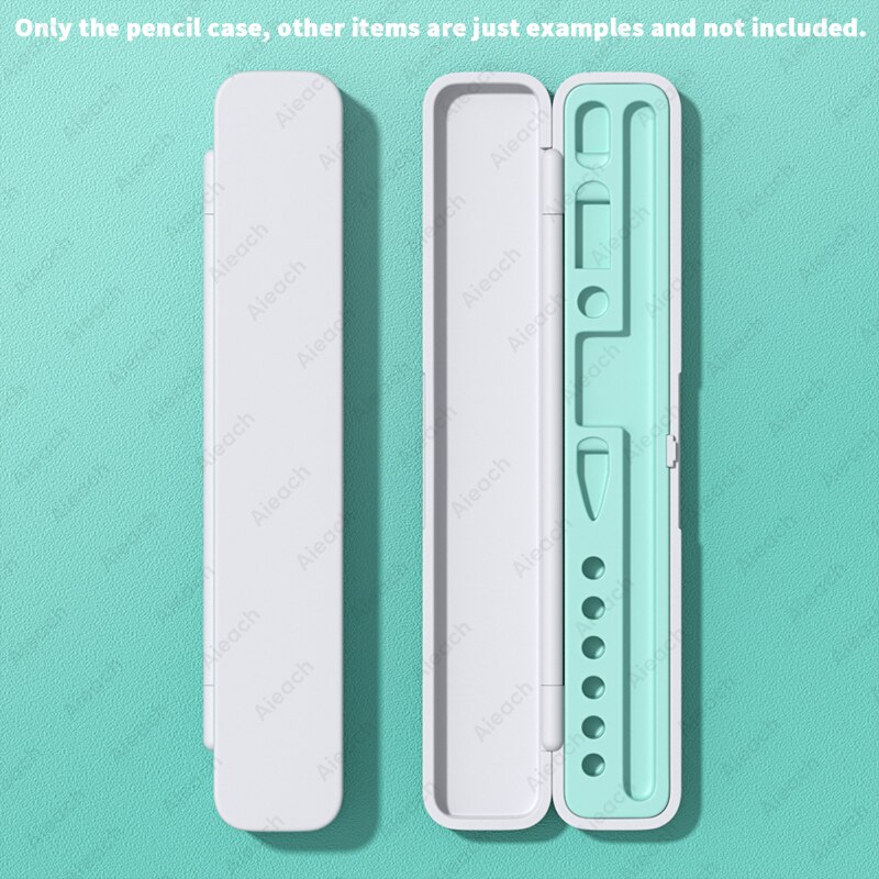 Estuche Universal para lápiz óptico Apple Pencil 1ª y 2ª generación, accesorios, caja de almacenamiento portátil dura para iPad Pencil: Light green