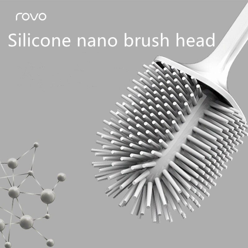 ROVO Intelligent brosse de toilette électrique Rechargeable puissant longue poignée brosse de toilette pour 35s désinfection stérilisateur
