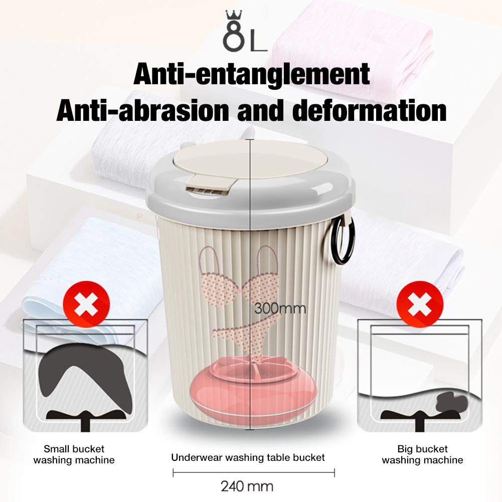 Laundry Mini Washing Machine Home Business Trip Ultrasonic Turbines Washer Convenient Portable Personal Rotating Turbine Washer