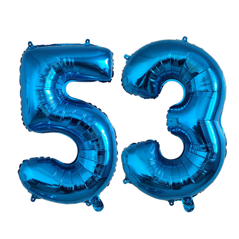 32 pulgadas 1 Uds globo de aluminio número 0 1 2 3 4 5 6 7 8 9 niños niñas de cumpleaños globos azul profundo suministro de: Peach blossom