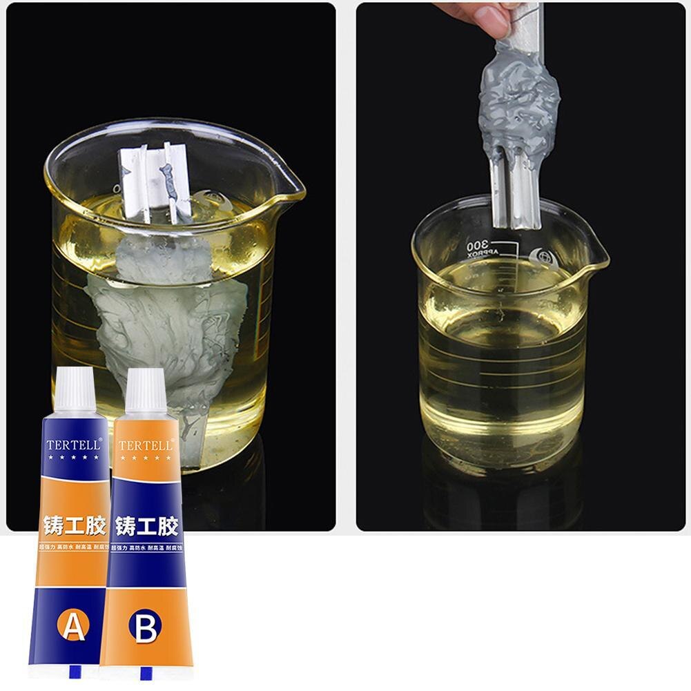 Colle à souder haute température, réparation industrielle, pâte, résistance à la chaleur, réparation du métal à froid, outil de moulage de Gel adhésif A &amp; B