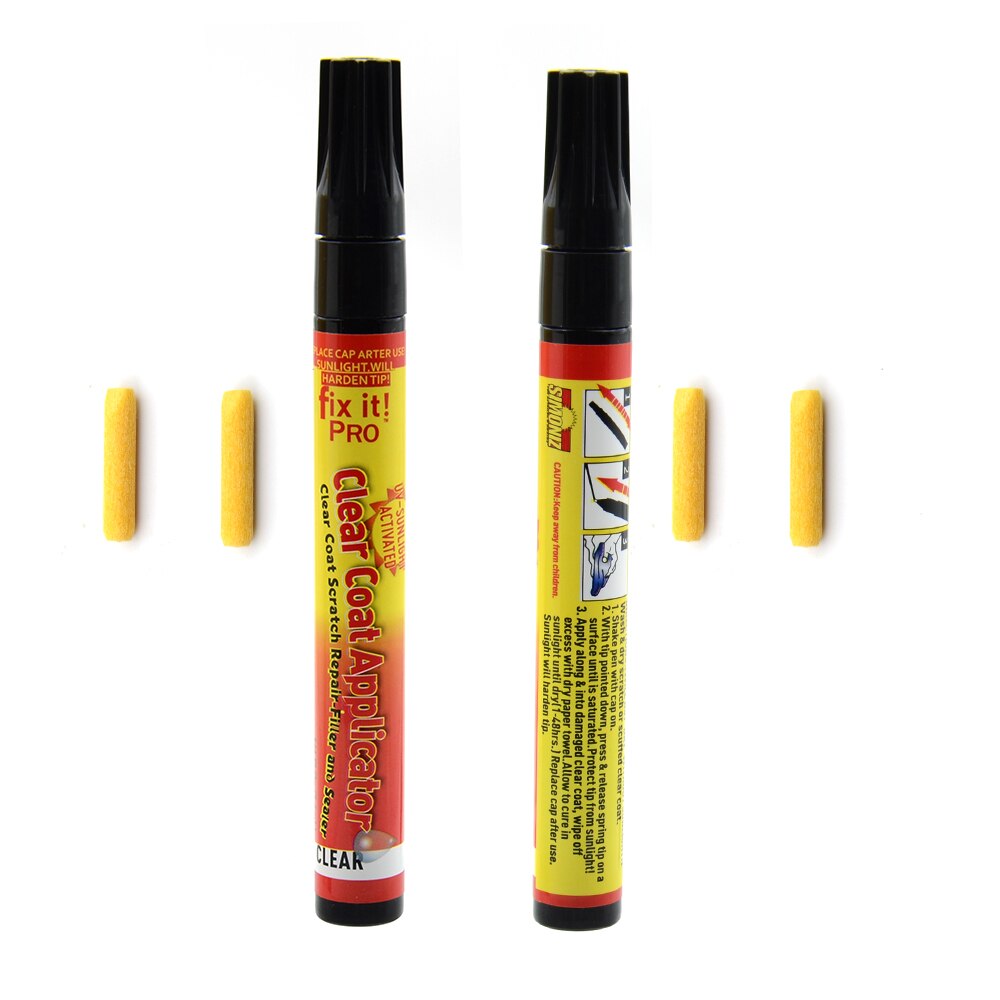 Stylo Portable Fix It Pro transparent | Réparation des rayures pour voiture, stylo à enlever