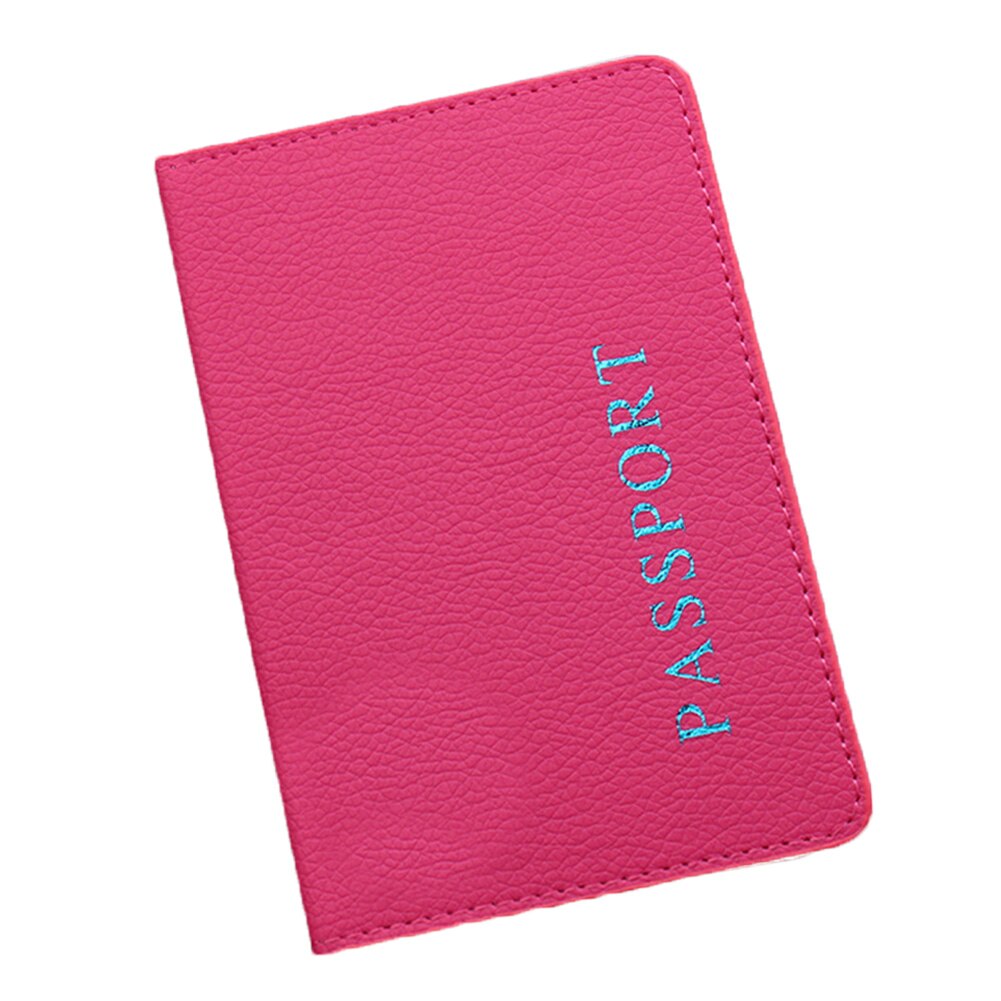 Water Proof Passport Holder ID Card Credit Card Holder 1PC Travel Passport Cover Multi Colors Passport Case Card Wallet: rose