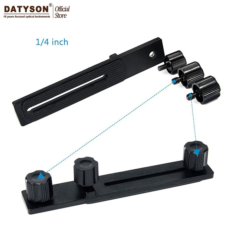 Datyson fuldt metal kameraadapter smartphone adapter teleskop adapter til kikkert monokulær med 2 stk telefonbeslag