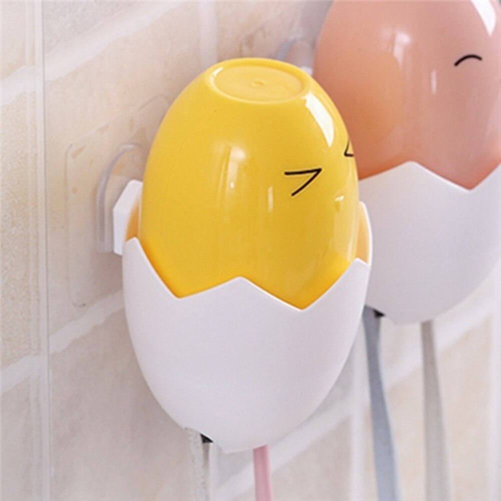Oeufs de poussin Expressions mur pâte d'aspiration porte-brosse à dents fournitures de salle de bain