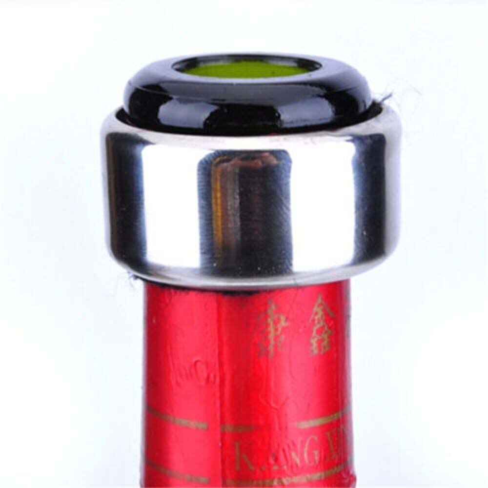 2pcs Round Stainless Steel Wine Beer Bottle Collar Drip Stop Ring