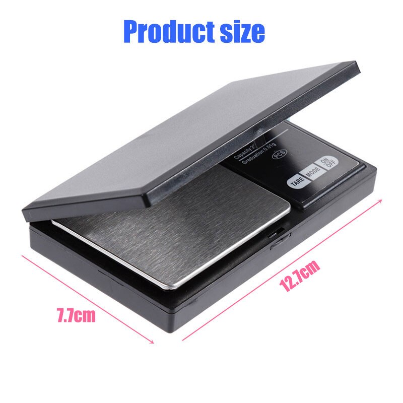 100g 500g x 0.01g High Precision Digital Kitchen Scale Jewelry Gold Balance Weight Gram LCD Pocket Weighting Electronic Scales