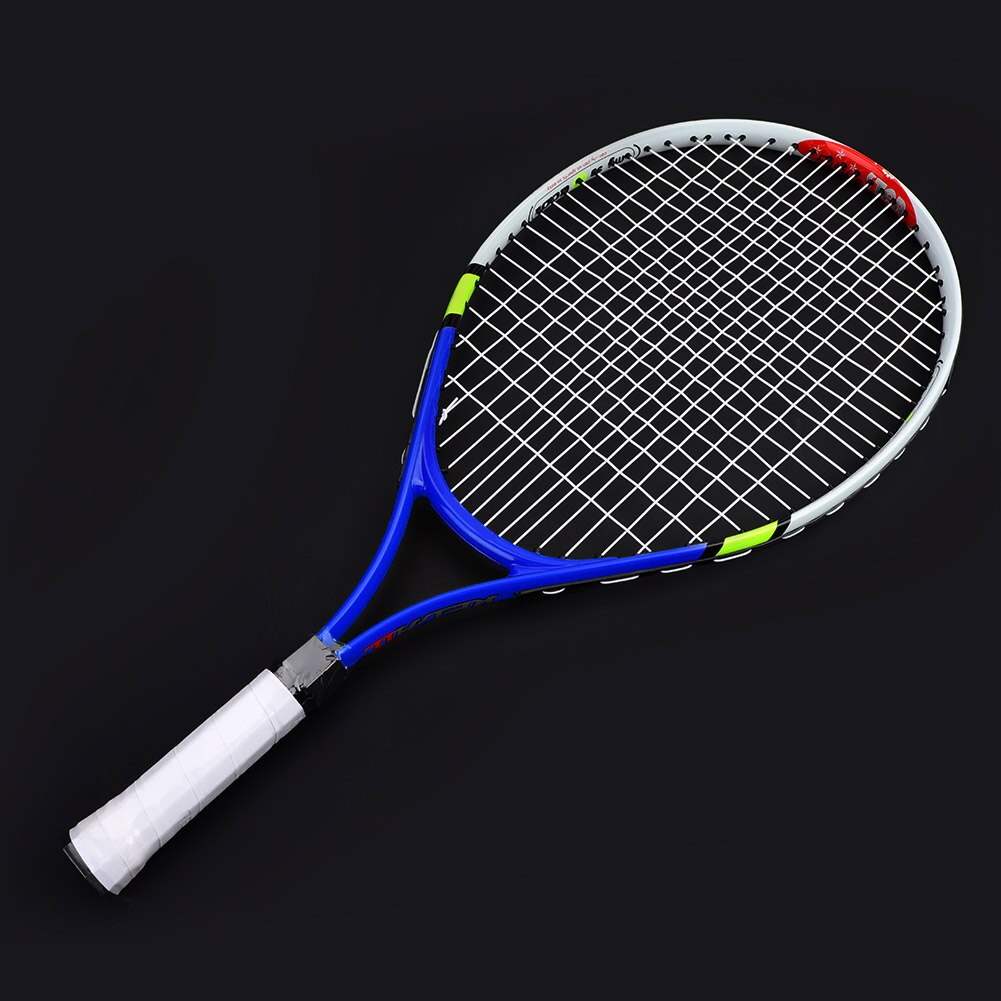 Raquette de raquette de Tennis unique en alliage d'aluminium de pour les joueurs débutants intermédiaires et d'élite: Bleu