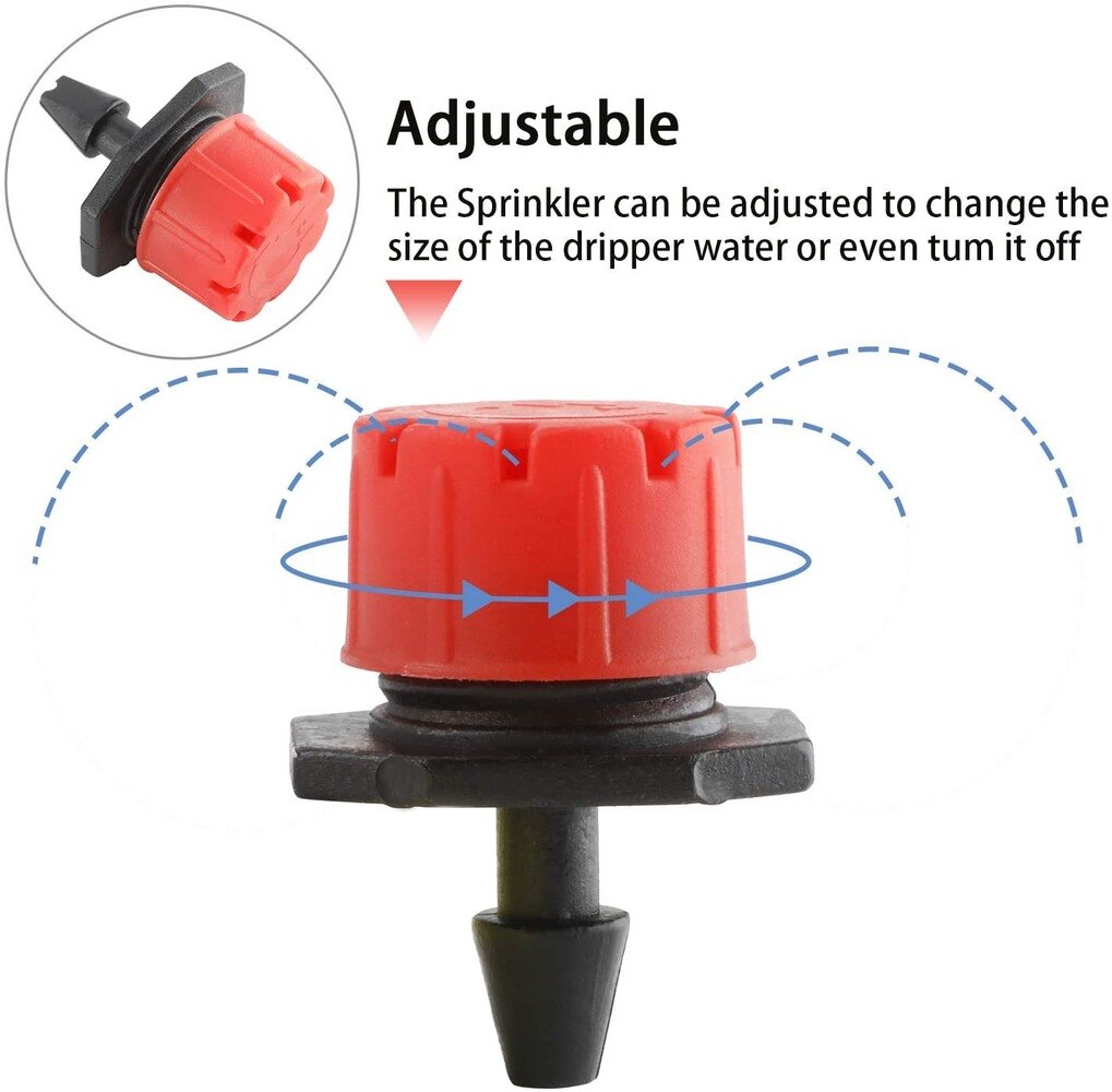 40M-5M DIY Drip Irrigation System Automatic Watering Garden Hose Micro Drip Watering Kits with Adjustable Drippers