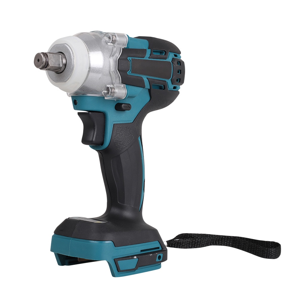 Electric Brushless Impact Wrench Rechargeable 1/2 Socket Wrench Power Tool Ribbon Battery Tungsten Steel Shaft 520NM Torque