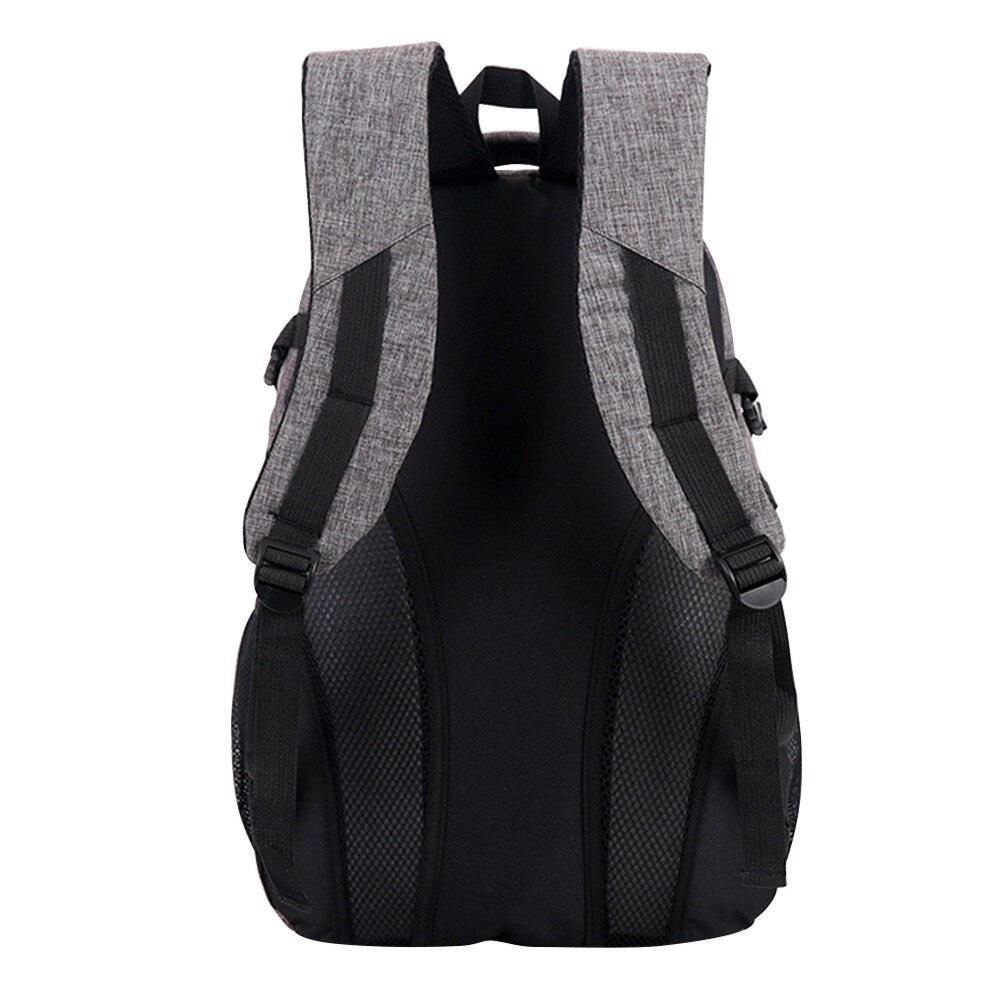 20 # mochila de lona de gran capacidad para mujer, mochila de lona de viaje, mochila para portátil Unisex, mochila grande de para estudiantes