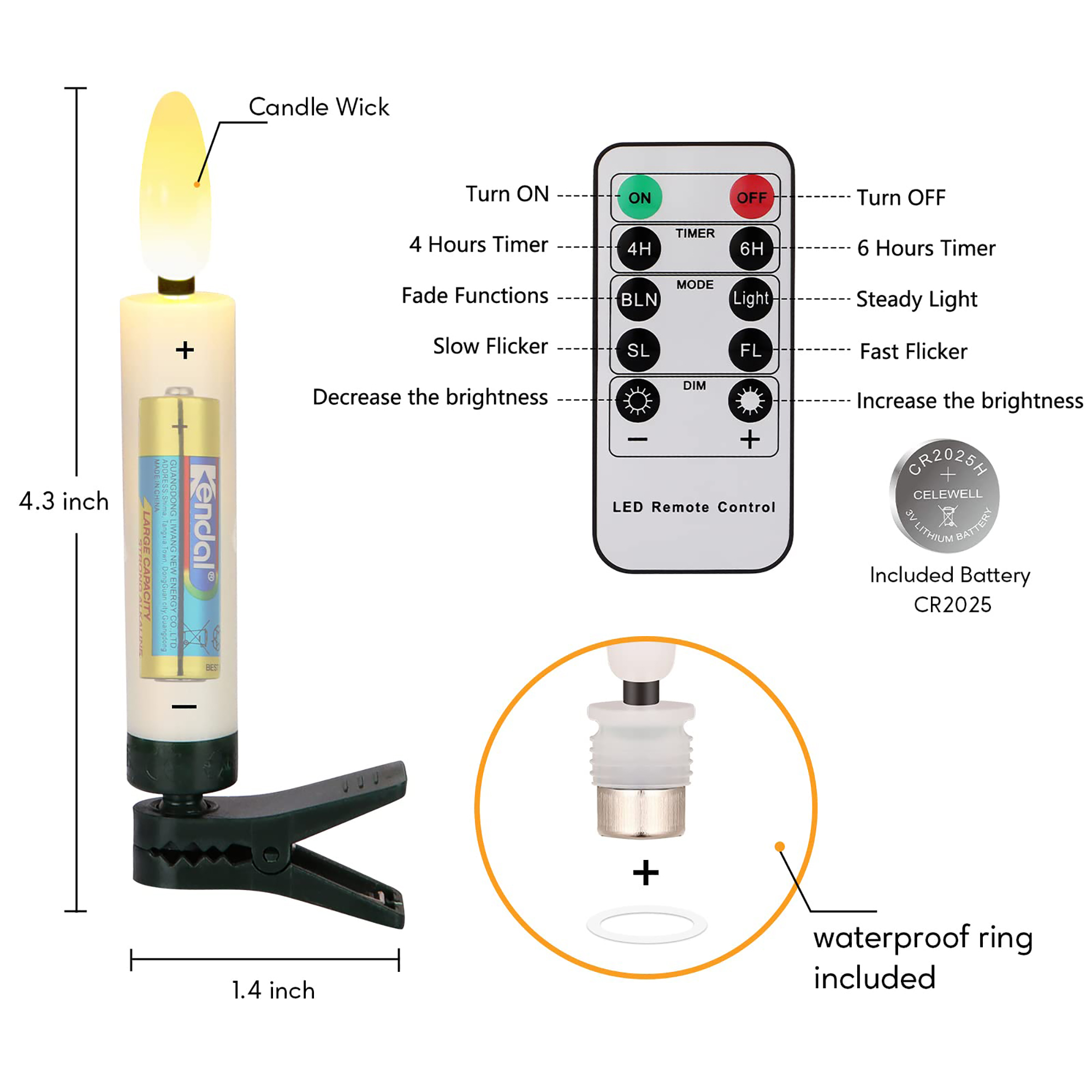 Lumières LED pour sapin de Noël, cône sans flamme, scintillant avec minuterie à distance, intensité variable, Noël, mariage, ci-après, 10 pièces, 20 pièces, 30 pièces