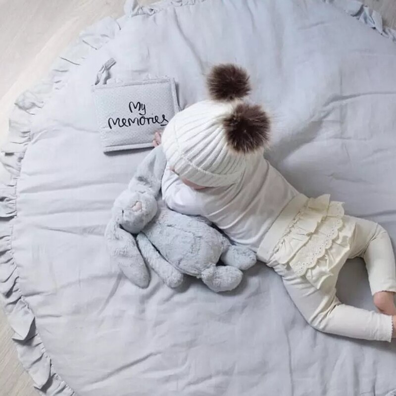Manta de gateo para bebé, alfombra de juego acolchada para recién nacido, alfombrilla de algodón suave para gatear, alfombras de juego para niños y niñas, decoración para habitación