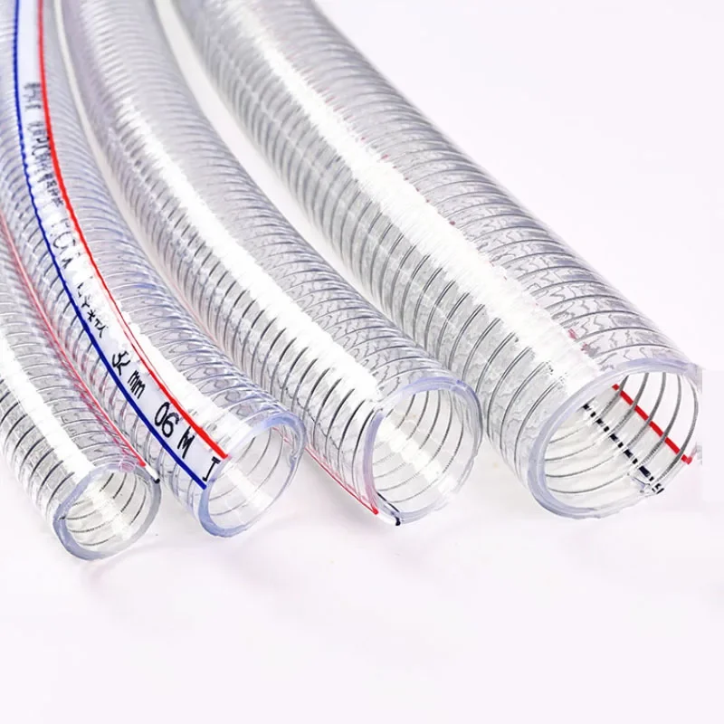 Hochwertiger, transparenter, weicher PVC-Sanitärschlauch mit Stahldraht, Wasserpumpe, flexibler Schlauch, Ölschlauch, Ich würde 10, 13, 16, 19, 22, 25 mm